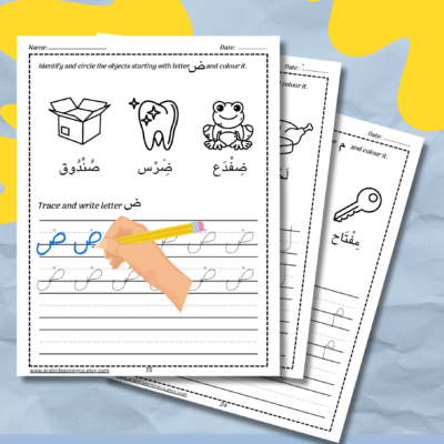 Free Arabic Alphabet Worksheets for Kids – Tracing, Writing & Coloring PDF