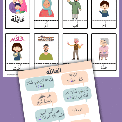 Easy Arabic Dialogue Worksheets & Flashcards – Learn Arabic Conversation for Beginners