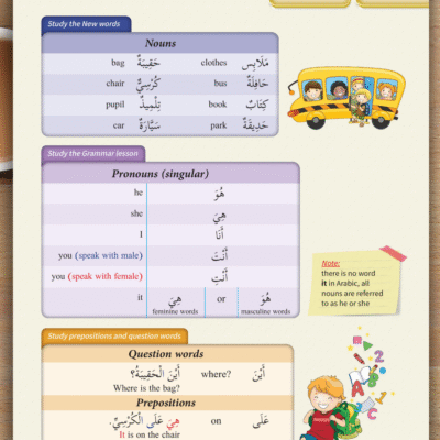 Arabic Workbook for Beginners | Learn Modern Standard Arabic | Grammar, Vocabulary, Verbs with English | Arabic for Kids & Adults