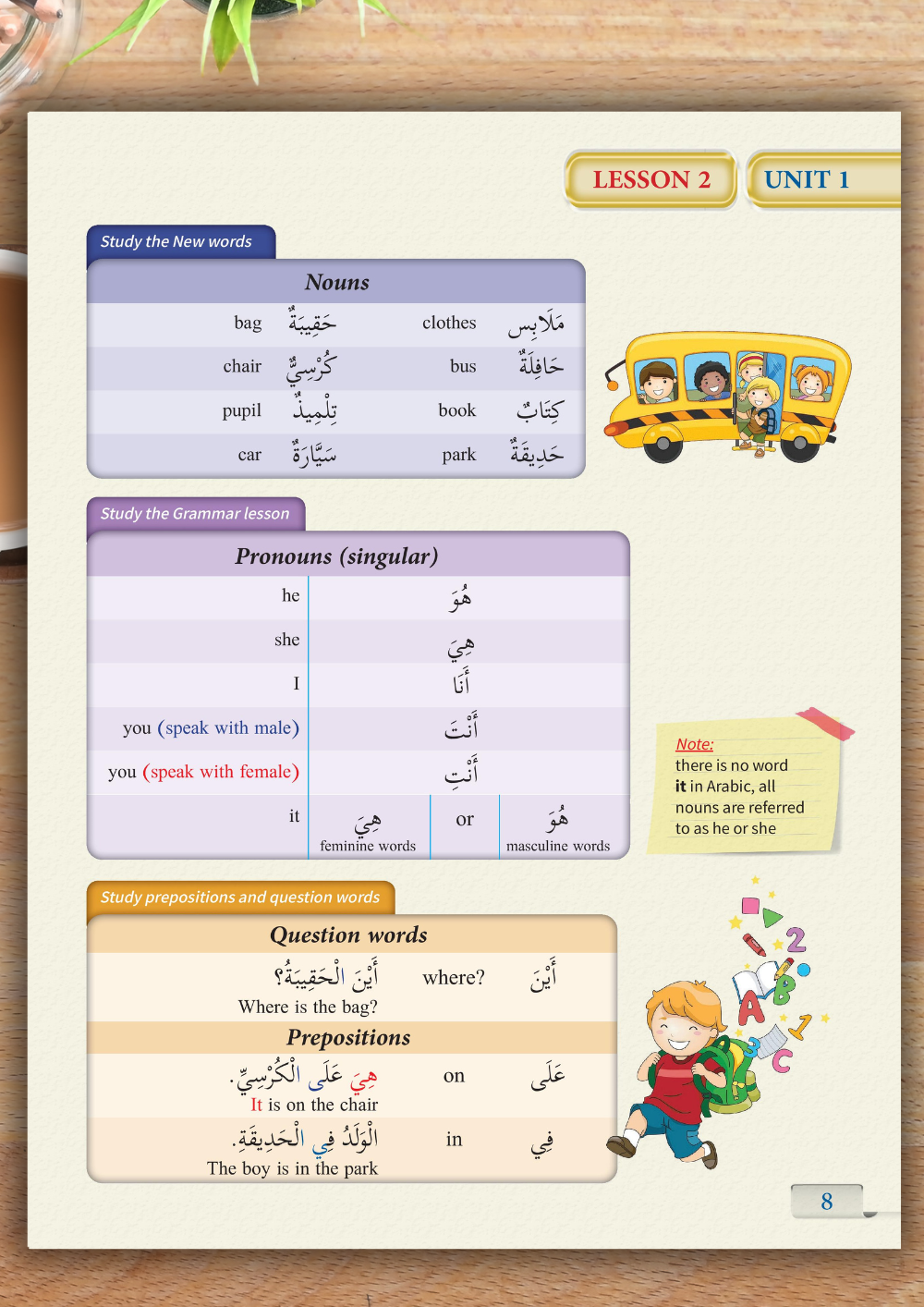 Arabic Workbook for Beginners | Learn Modern Standard Arabic | Grammar, Vocabulary, Verbs with English | Arabic for Kids & Adults