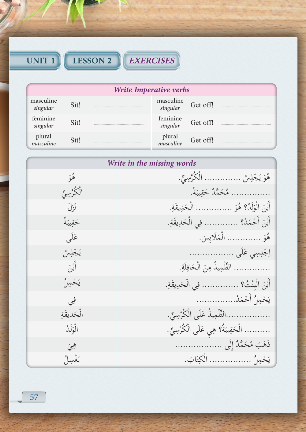 Arabic Workbook for Beginners | Learn Modern Standard Arabic | Grammar, Vocabulary, Verbs with English | Arabic for Kids & Adults